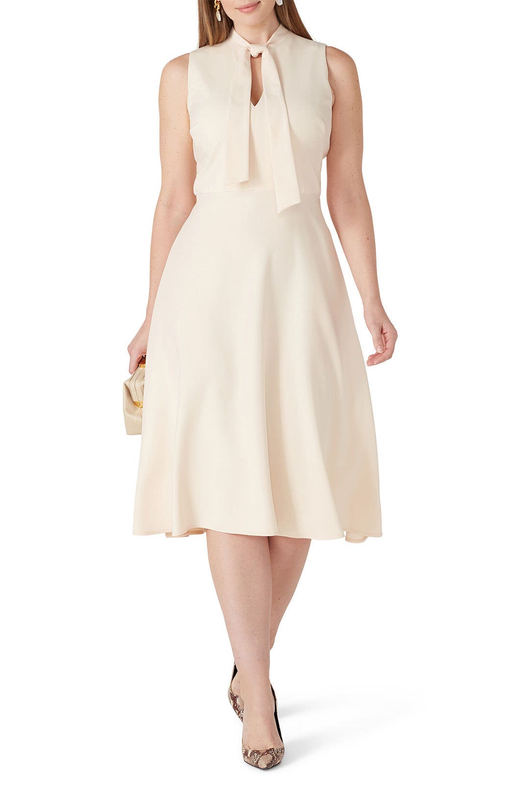 Cream Carolina Dress by Black Halo 4