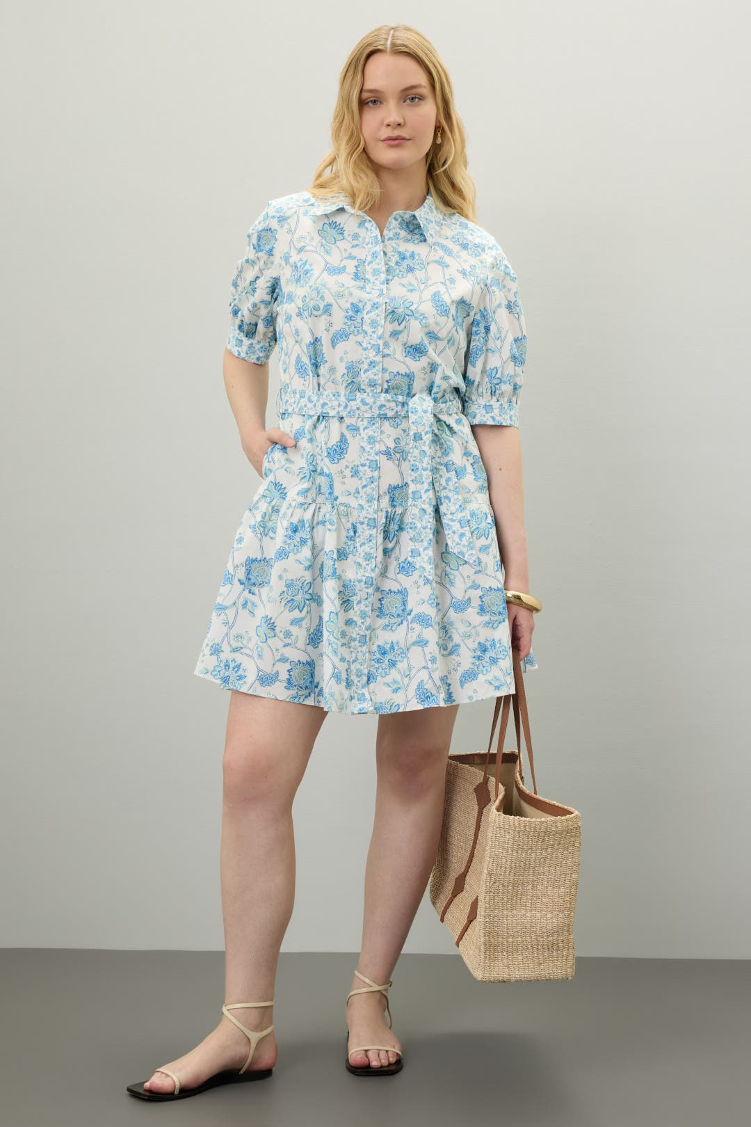 Puff Sleeve Shirt Dress by Derek Lam 10 Crosby x RTR | Rent the Runway