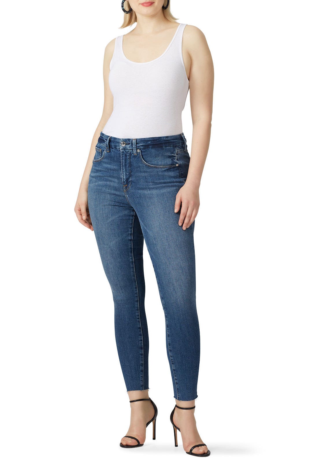 Good Legs Raw Edge Jeans by GOOD AMERICAN 4