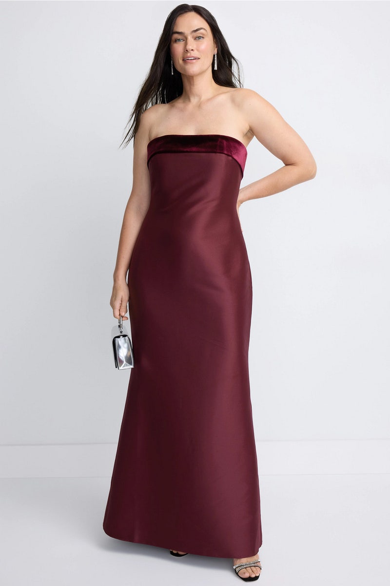Strapless Combo Gown by Badgley Mischka - Photo 0