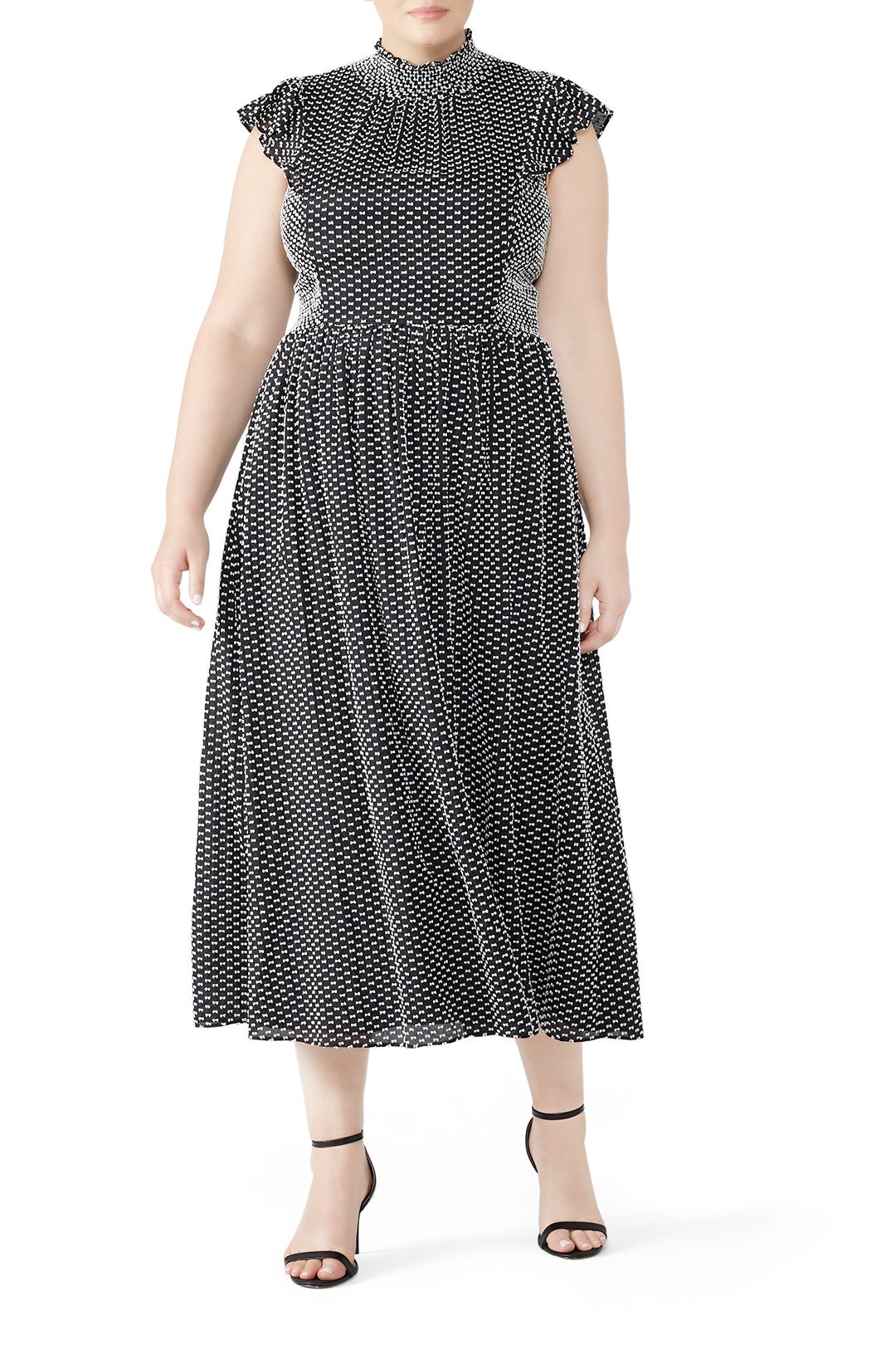 Smocked Clip Midi Dress by kate spade new york 3