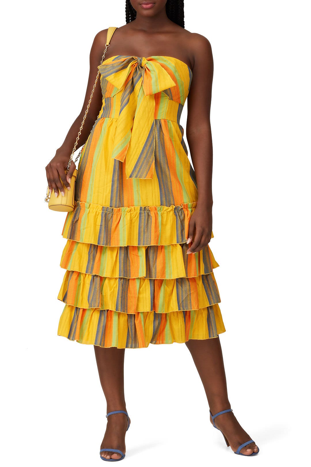 Strapless Imperial Midi Dress by La Maison Talulah 4