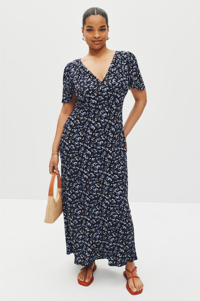 Seamed Flutter Sleeve Maxi Dress by Madewell - Photo 5