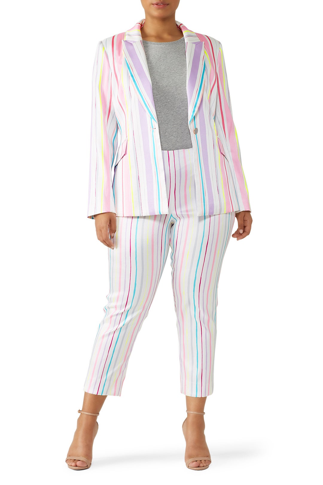 Pastel Striped Pants by Badgley Mischka 4