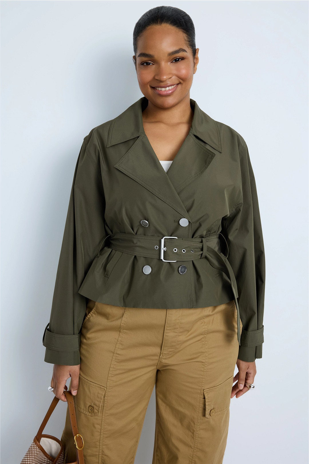 Renata Poplin Trench Jacket by Derek Lam 10 Crosby 4
