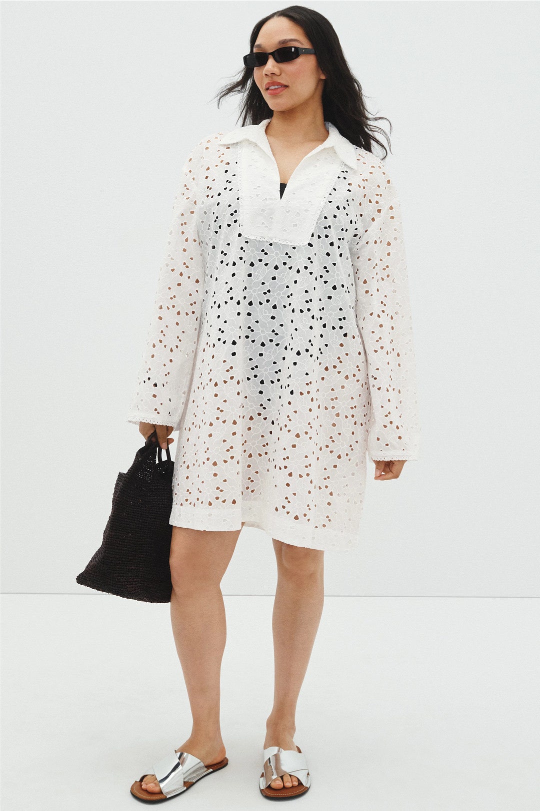 Open Neck Coverup Mini Dress by 3.1 Phillip Lim 4
