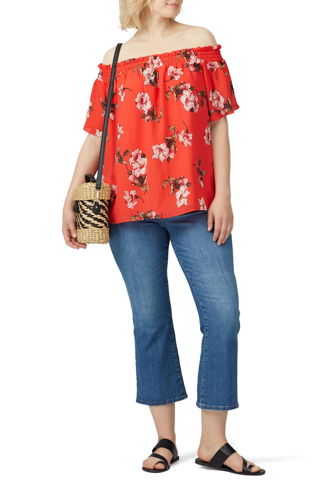 Floral Off Shoulder Top by RACHEL ROY COLLECTION 3