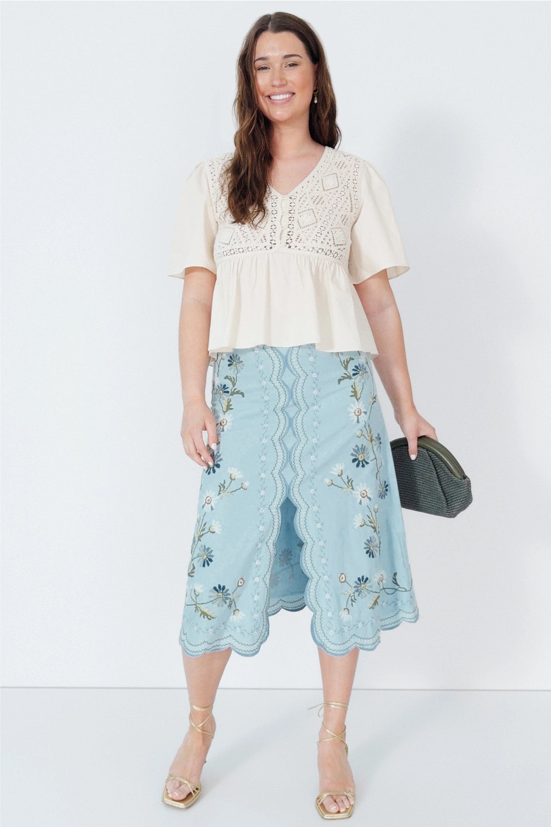 Audra Embroidery Skirt by Sea New York 4