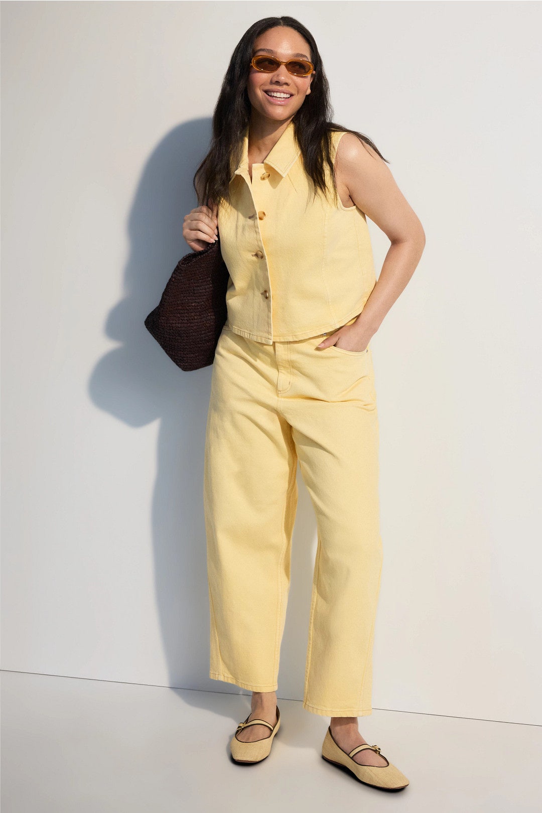 Yellow Ollie Jeans by Tanya Taylor 4