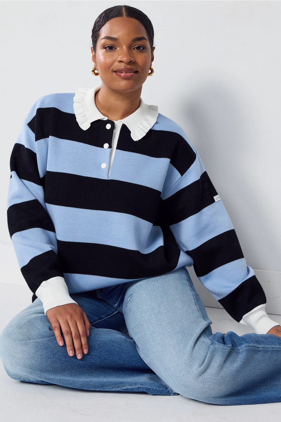 Manon Striped Rugby Shirt by Claudie Pierlot 5