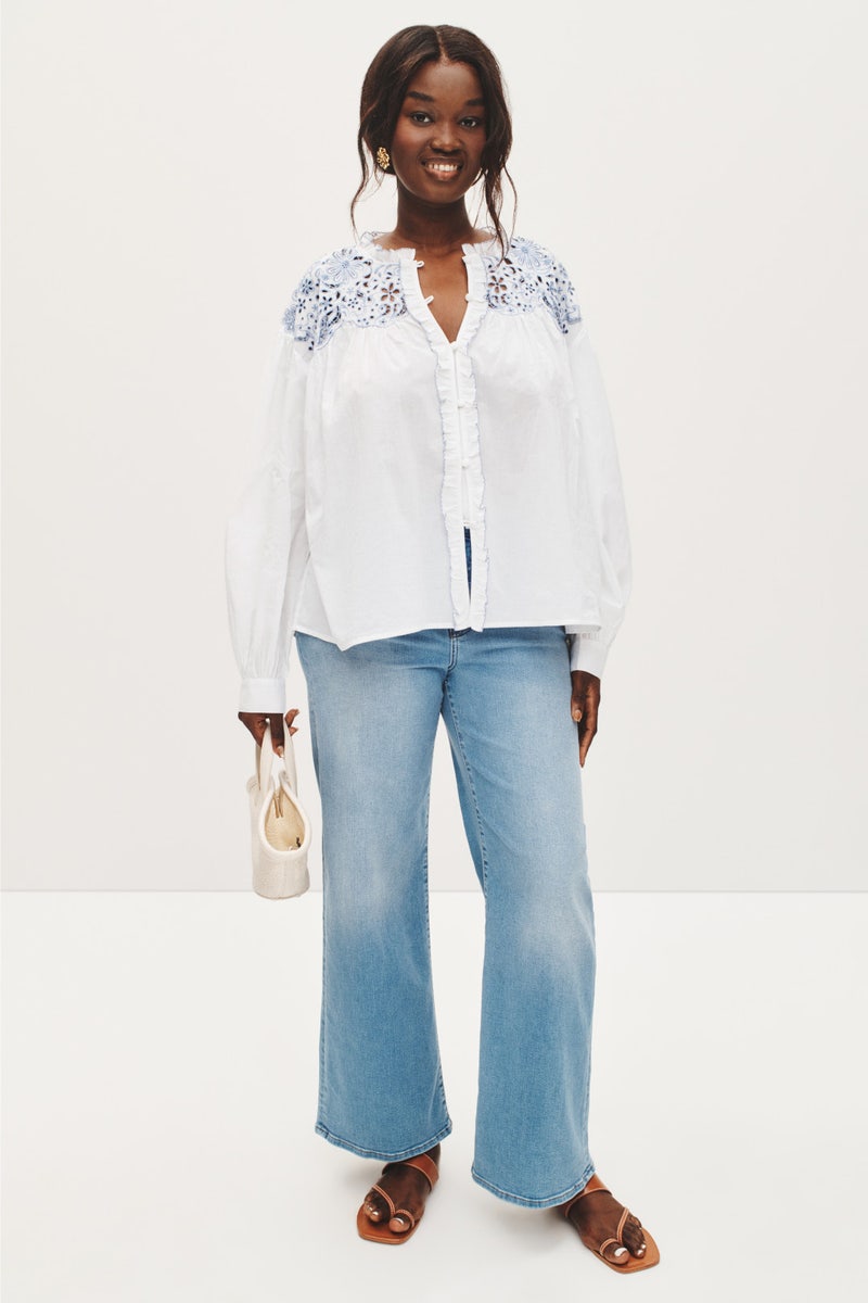 Floral Embroidered Blouse by kate spade new york - Photo 5