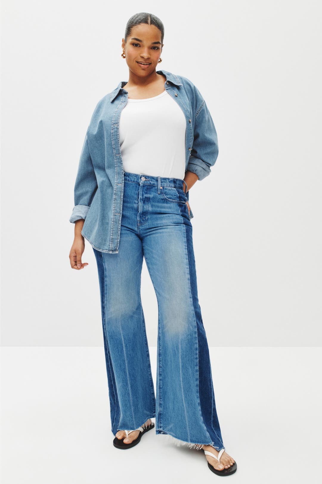 Tux Sidestepper Frayed Jeans by MOTHER | Rent the Runway