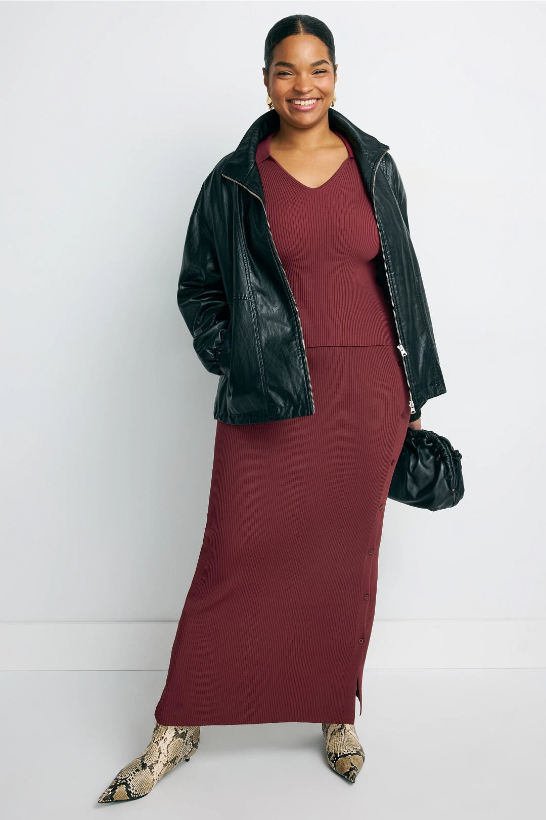 Eaphi RANDOM RIB KNIT SKIRT ショート Eaphi RANDOM RIB KNIT SKIRT ショート Rib-knit skirt