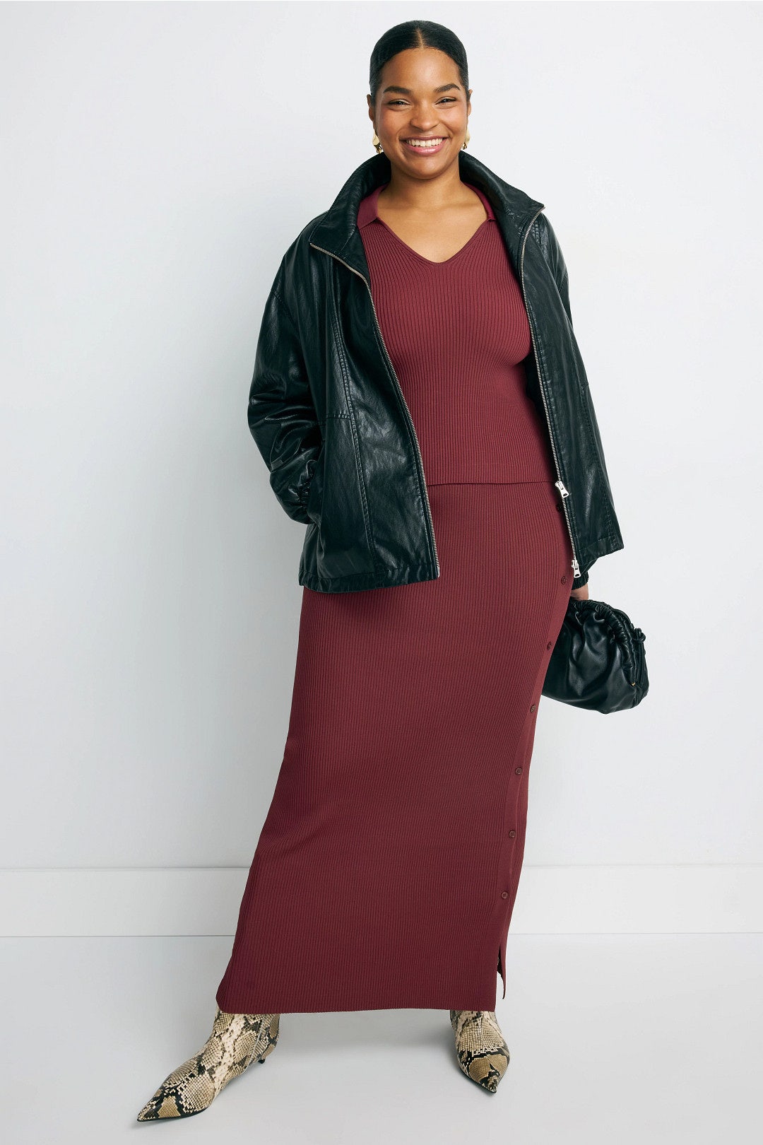 Rib Knit Skirt by SIMKHAI 5