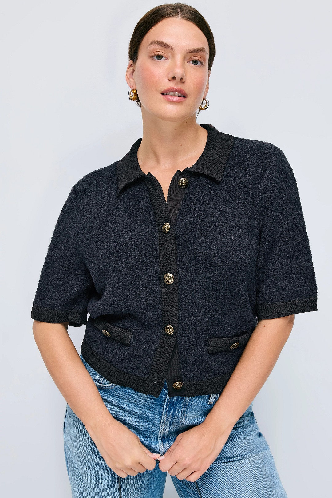 Navy Marie Cardigan by Veronica Beard 2