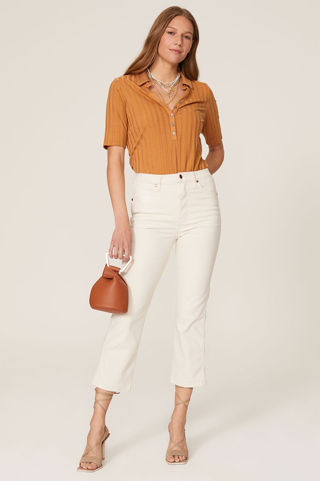 Terri Compact Ribbed Polo by SIMKHAI 4