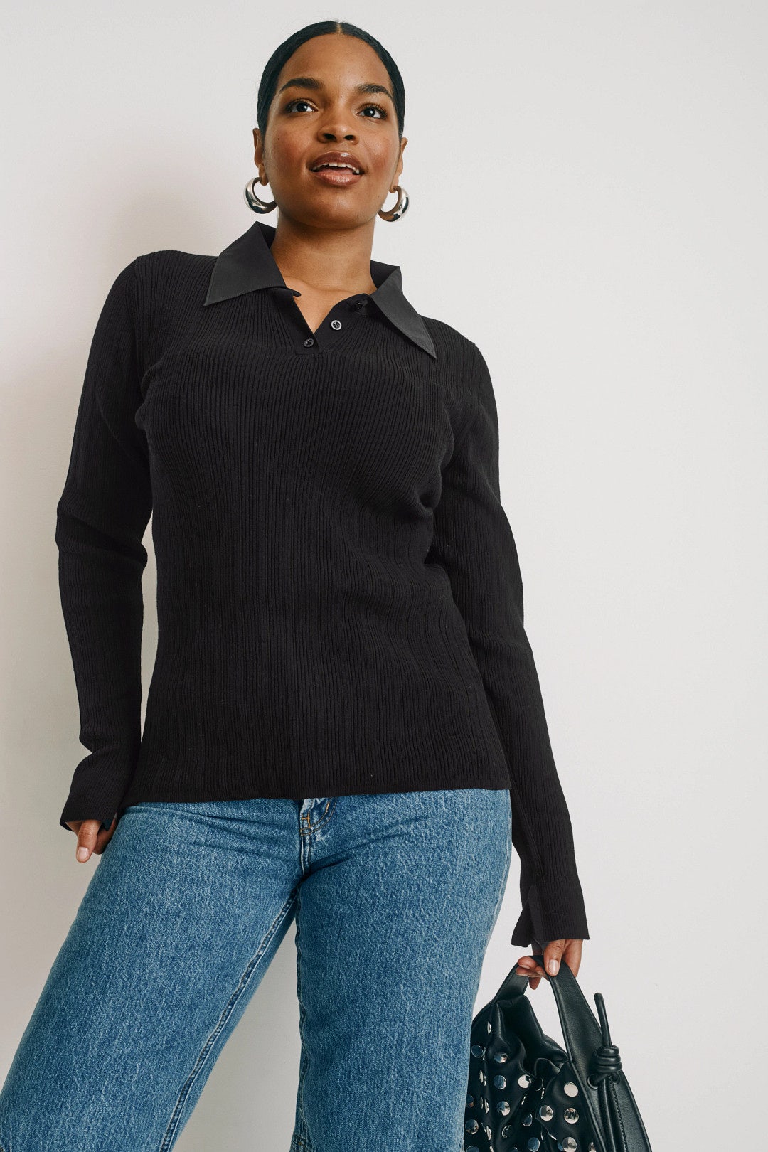 Variegated Rib Polo Pullover by 3.1 Phillip Lim 5