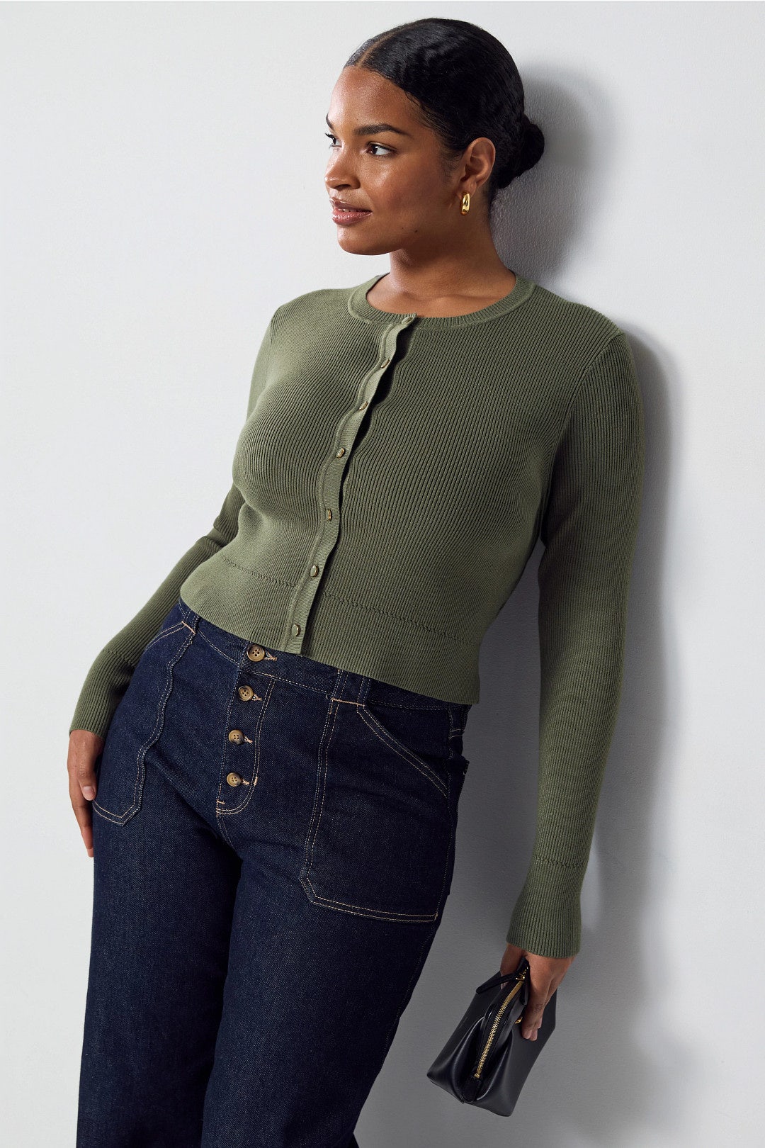 Crew Neck Cardigan by Toccin 5