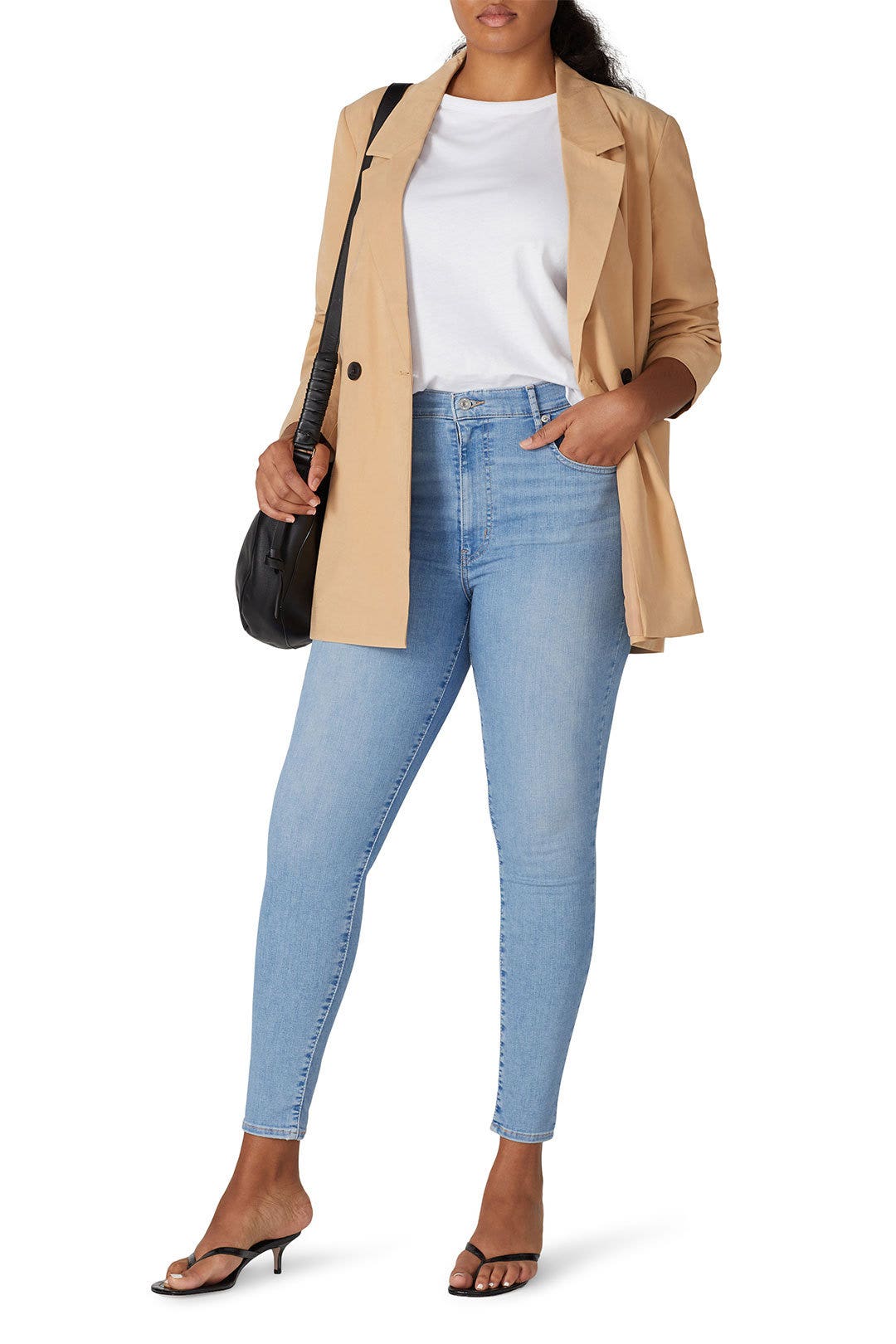 Light Blue Mile High Super Skinny Jeans by Levi's 5