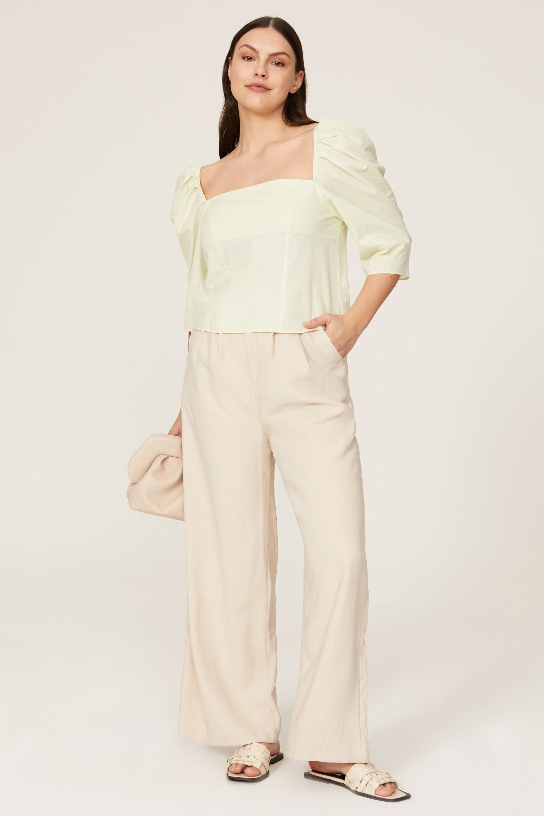 Draped Square Neck Top by VINCE. 5