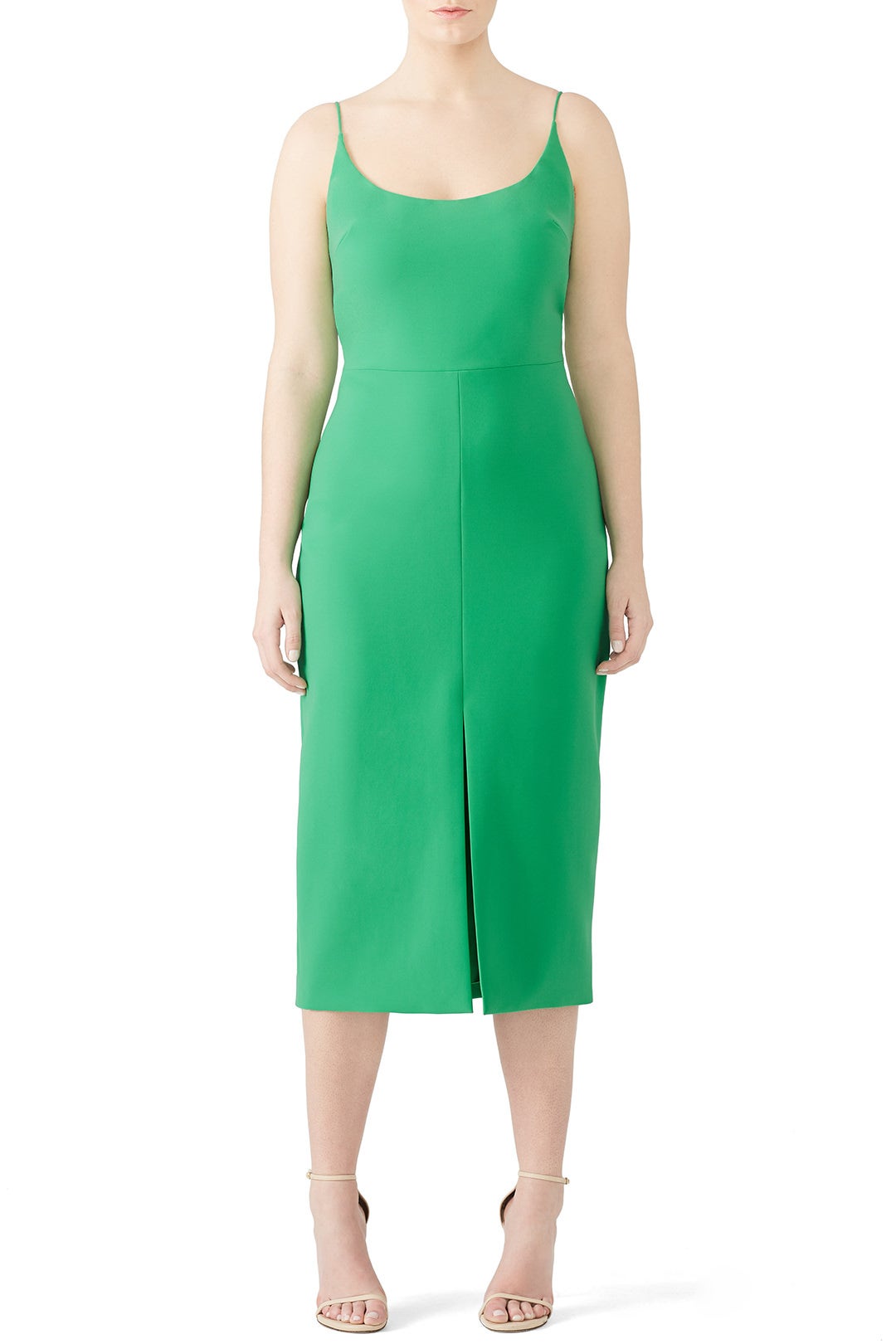 Grass Green Slip Dress by Christian Siriano 4