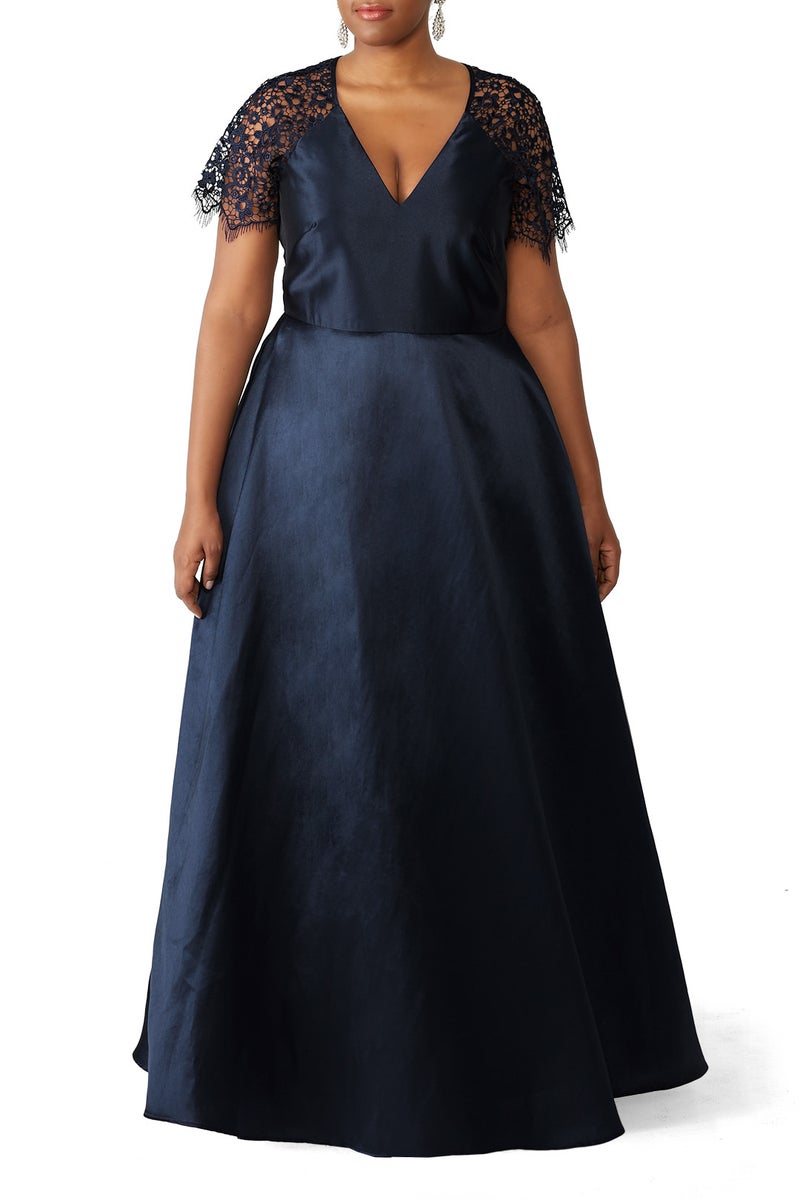slim fit dress slacks Giulia Lace Maxi Dress main image 0