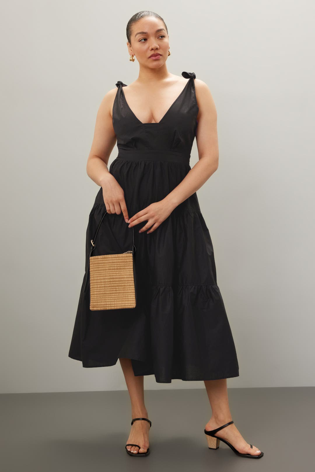 Tie Shoulder Tiered Dress by Derek Lam 10 Crosby x RTR | Rent the