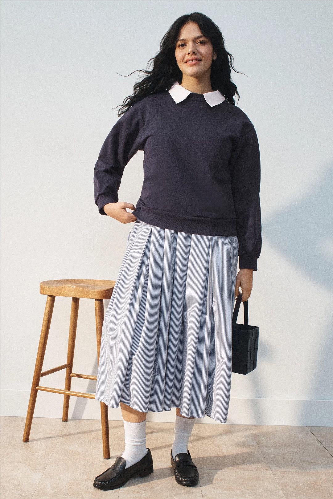Layered Sweatshirt Midi Dress by Sea NY x RTR 5