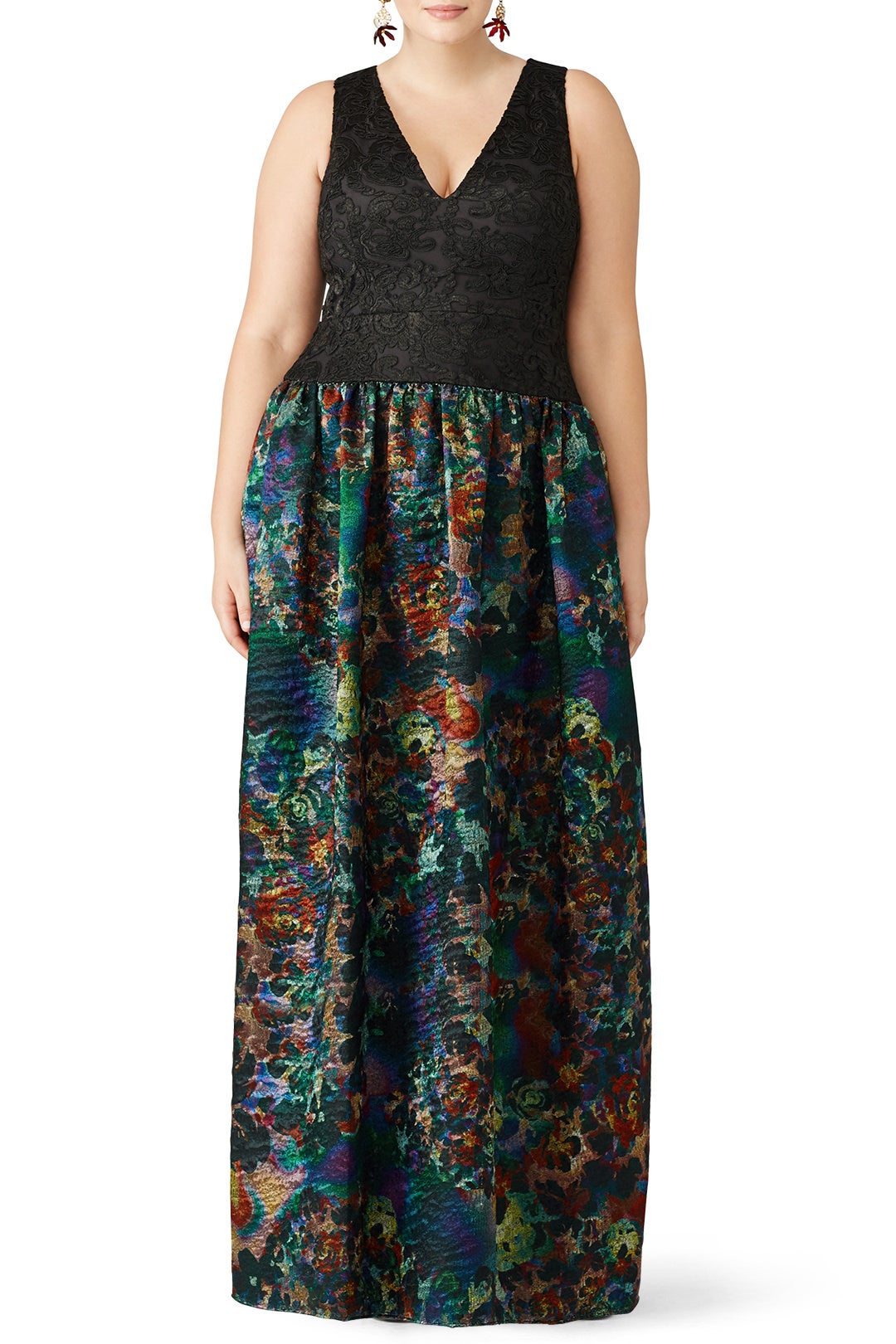 Teal Metallic Gown by ML Monique Lhuillier 4