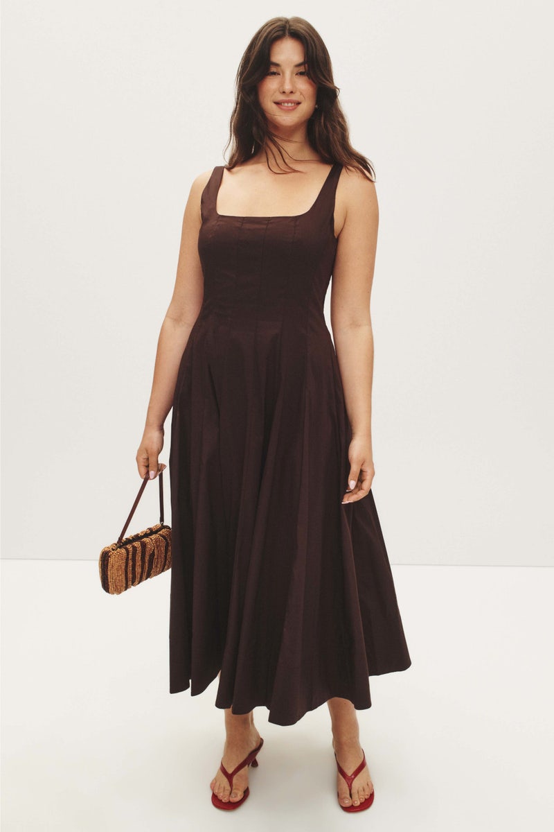 Brown Wells Dress by Staud - Photo 5