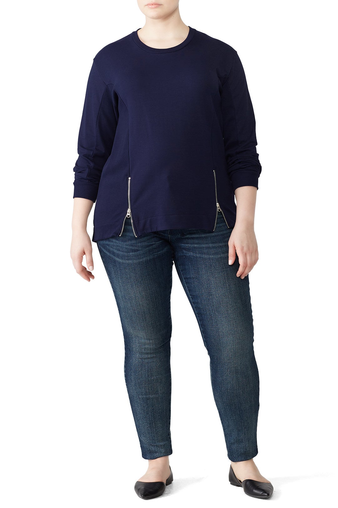 Corbelle Navy Pullover by Universal Standard 3