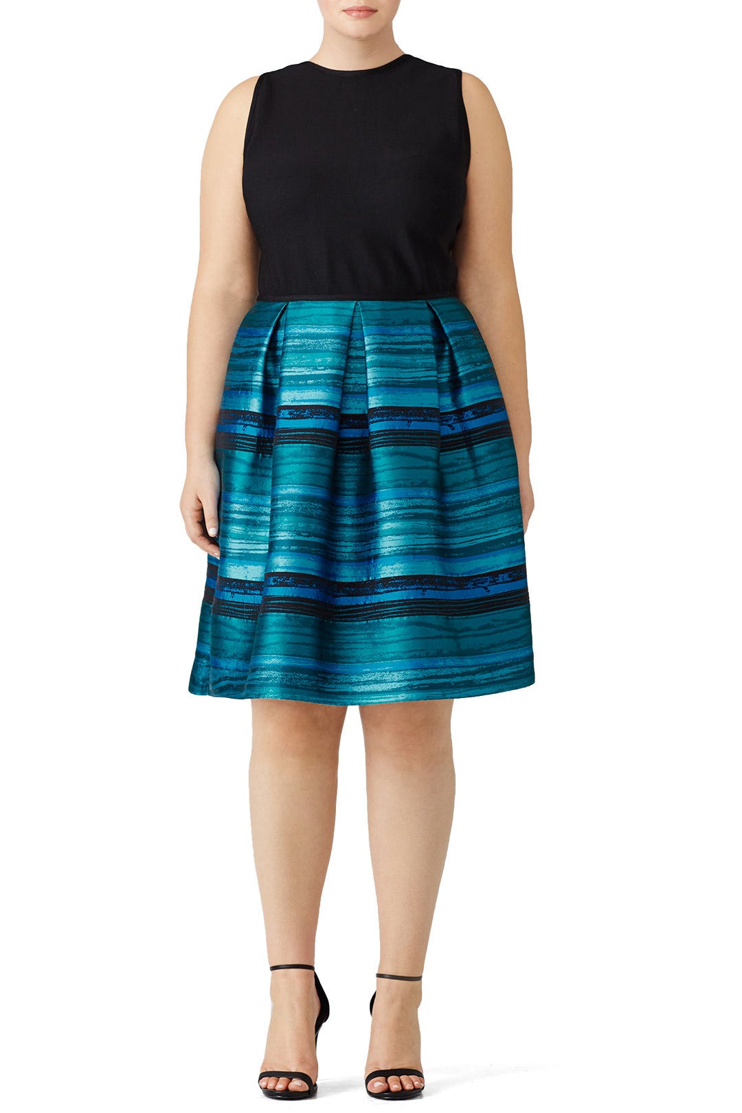Blue Stroke Dress by Carmen Marc Valvo 3