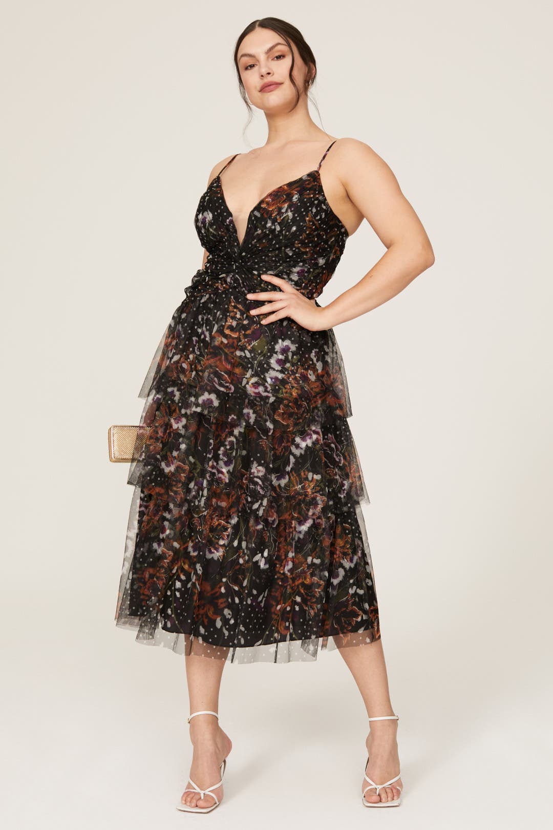 Dot Tiered Tulle Dress by Marchesa Notte | Rent the Runway