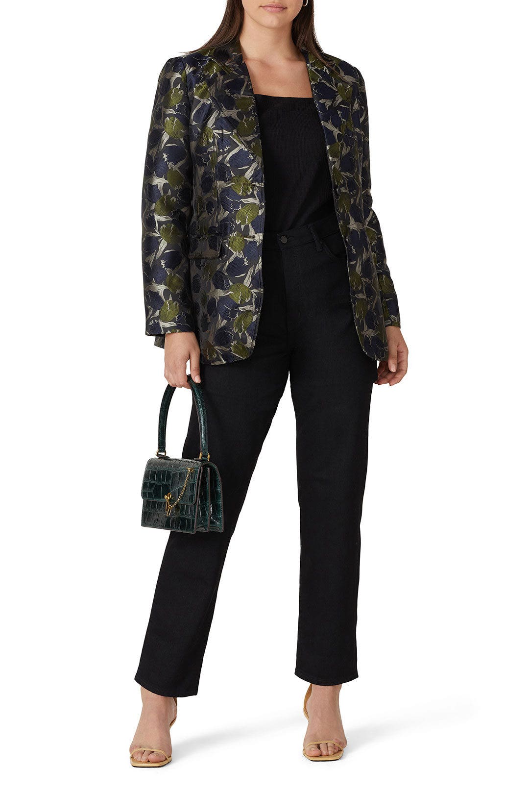 Tulip Print Suit Jacket by Derek Lam 10 Crosby x RTR 4