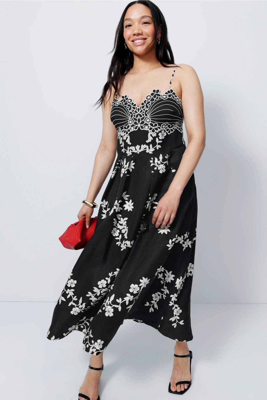 Rachy Fleur Embroidered Midi Dress by Claudie Pierlot 4