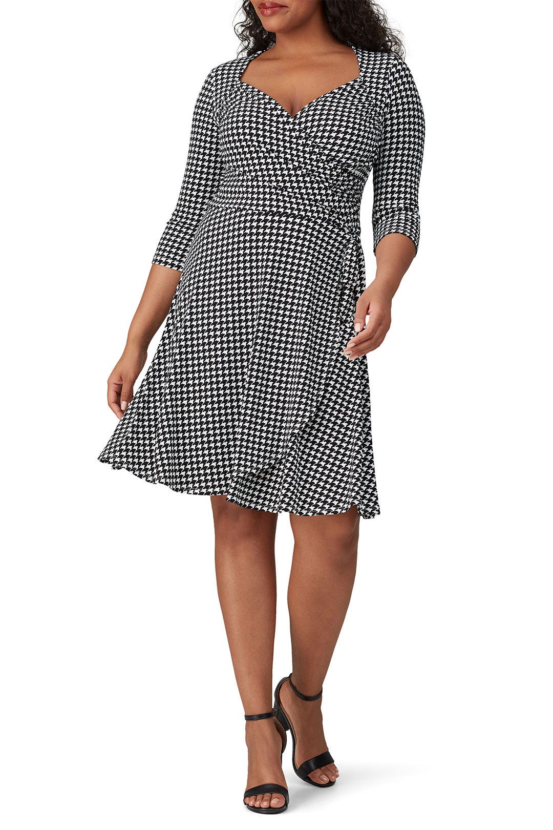 Printed Sweetheart Wrap Dress by Leota 4