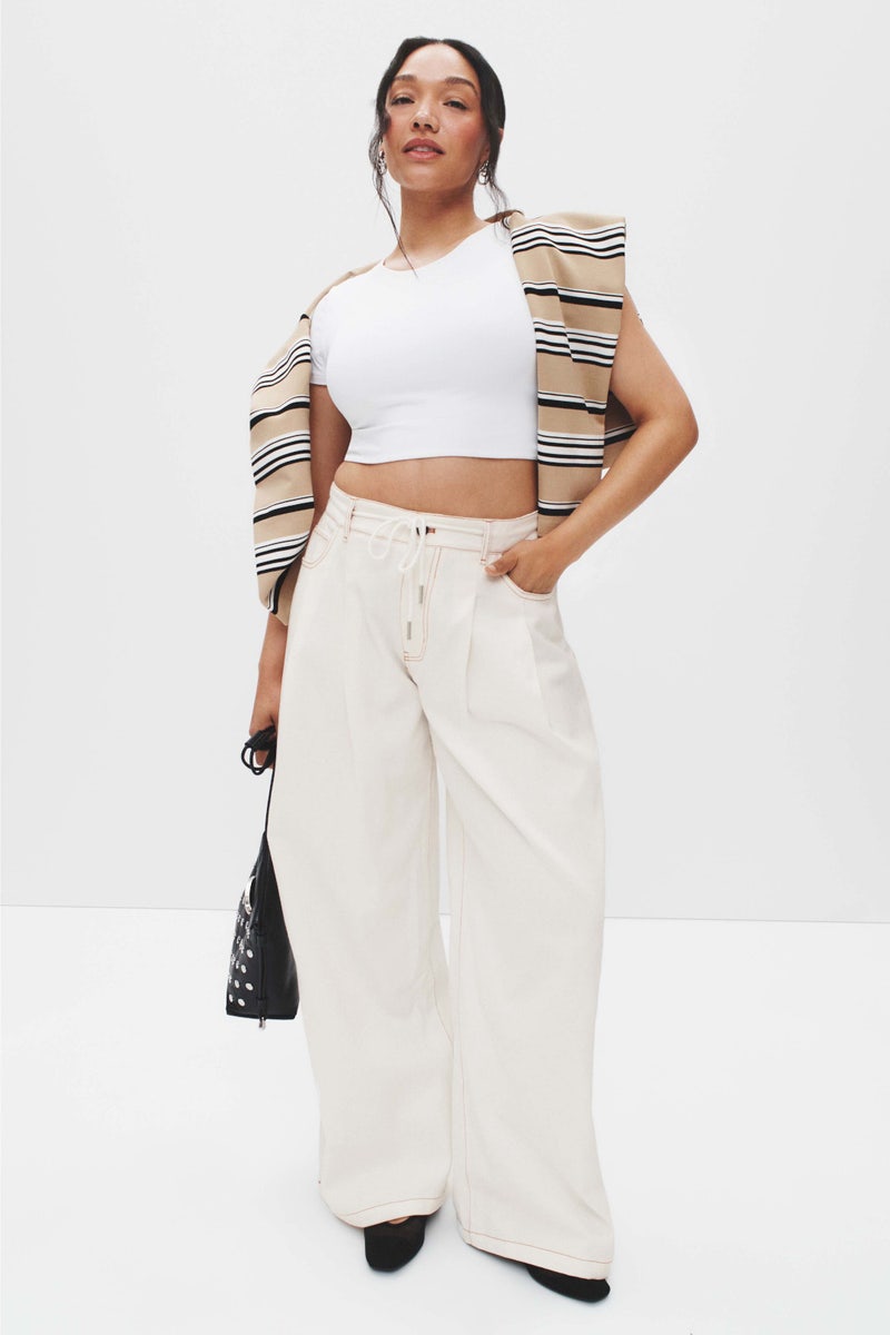 Slouched Tie Up Jeans by Lioness - Photo 5