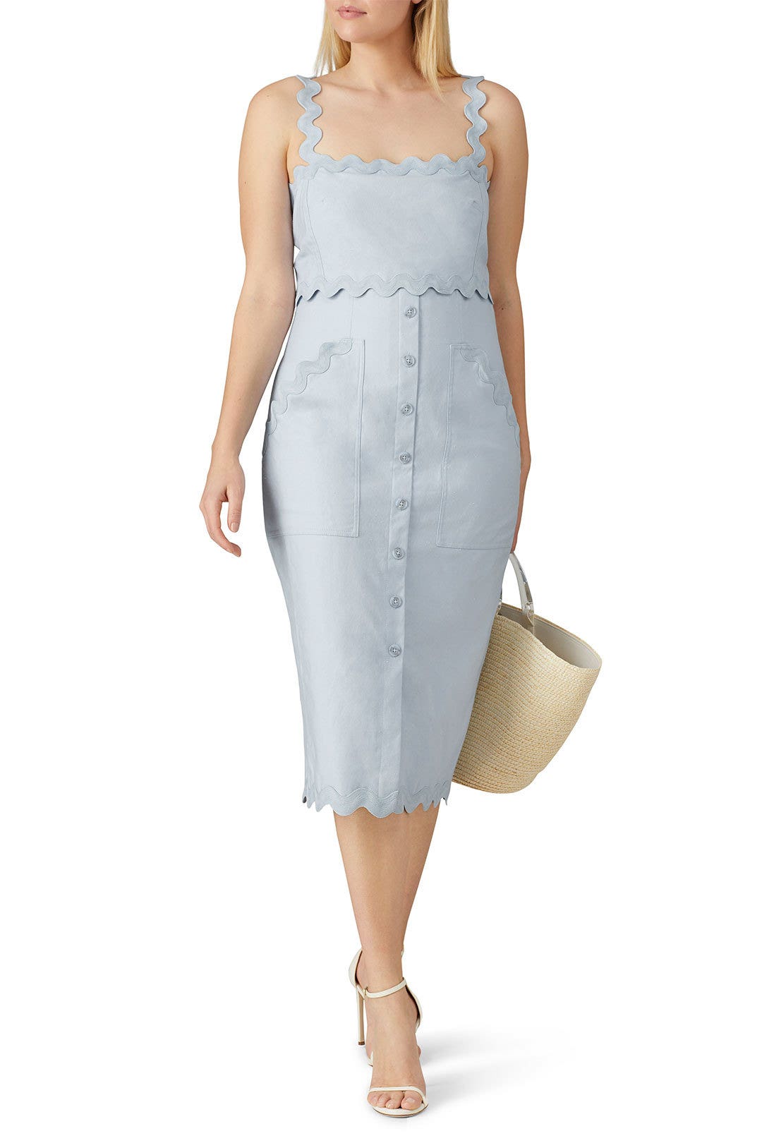 Sleeveless Slub Dress by Rebecca Taylor NYC 5