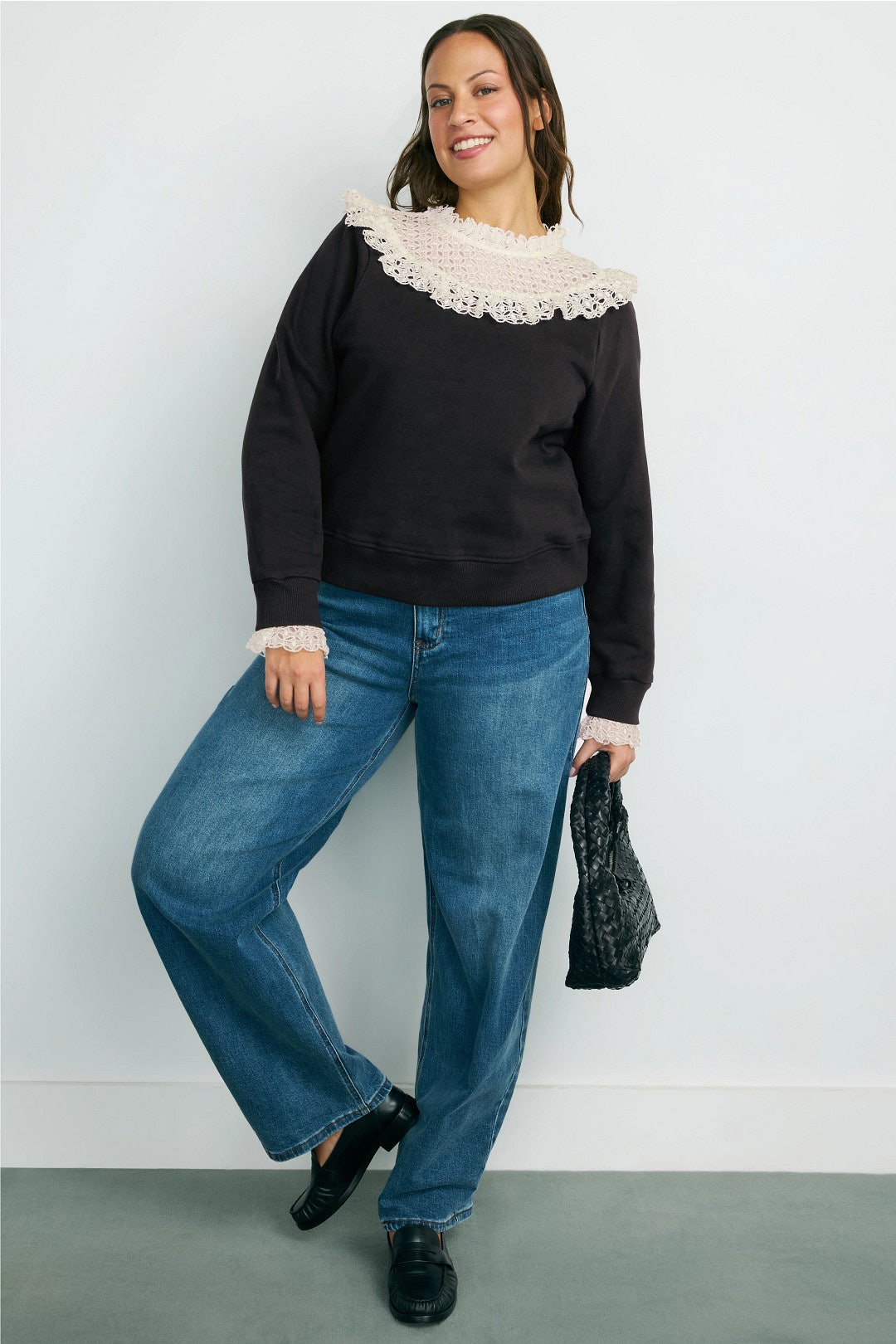 Laced Collared Sweatshirt by Sea NY x RTR 5