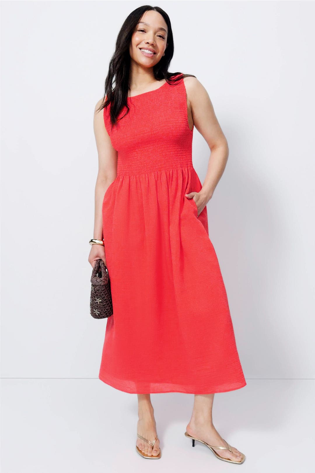 Red Cosima Nap Dress by Hill House Home | Rent the Runway