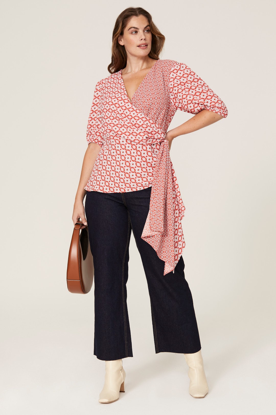 Printed Faux Wrap Top by SACHIN BABI 4