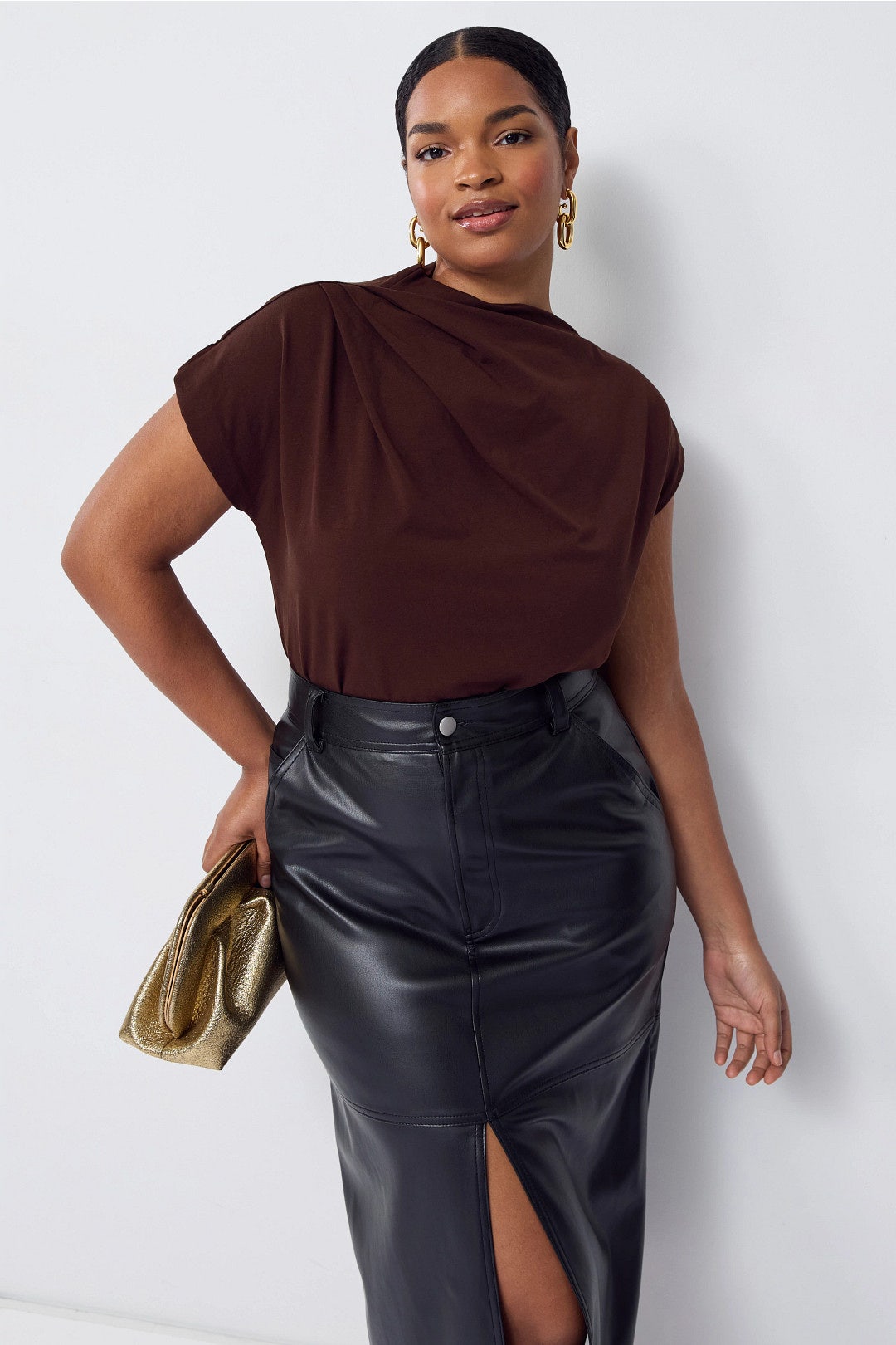 Kenny Asymmetric-Neck Tee by Modern Citizen 5