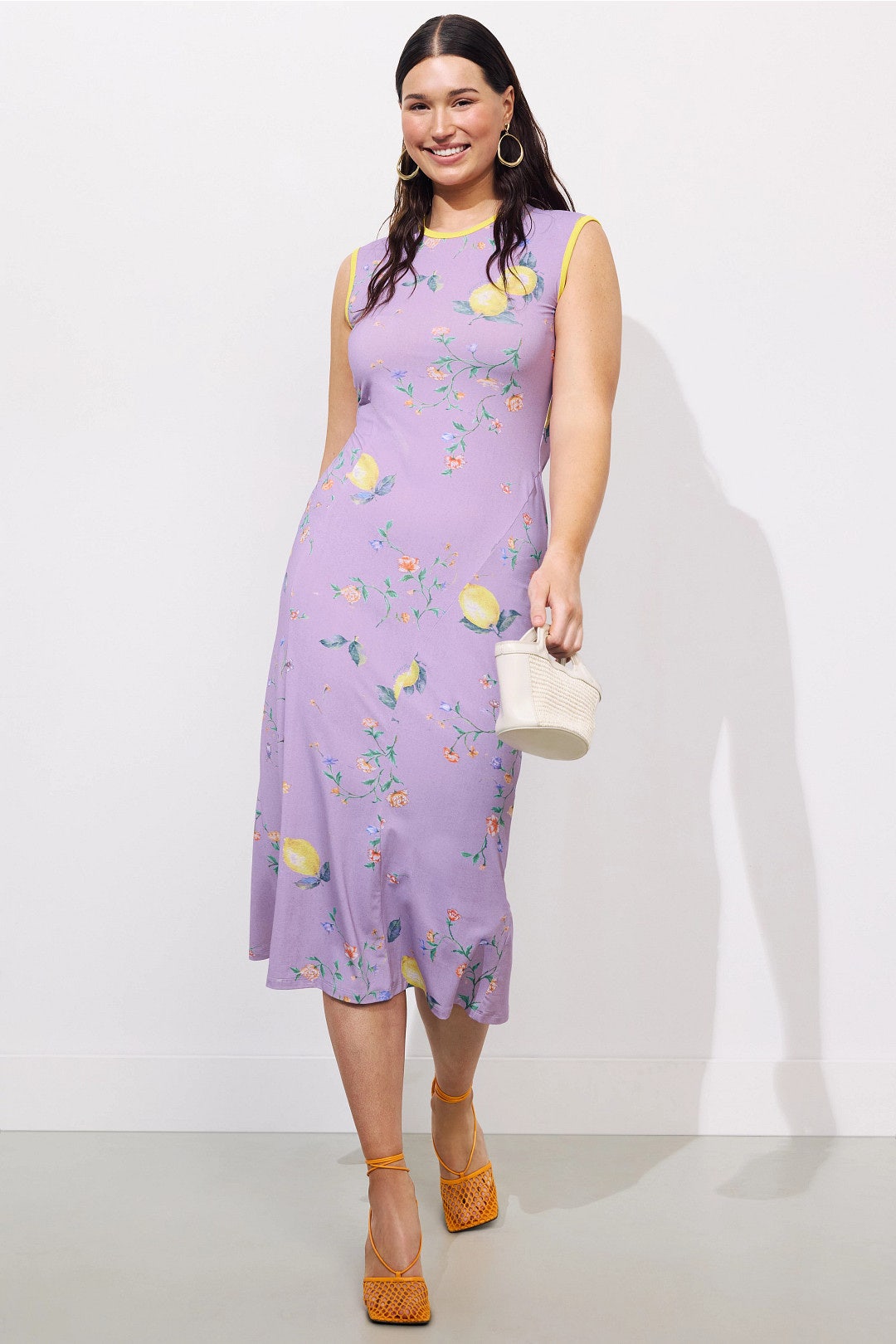 Lavender Lemon Tank Dress by Moschino Jeans 4