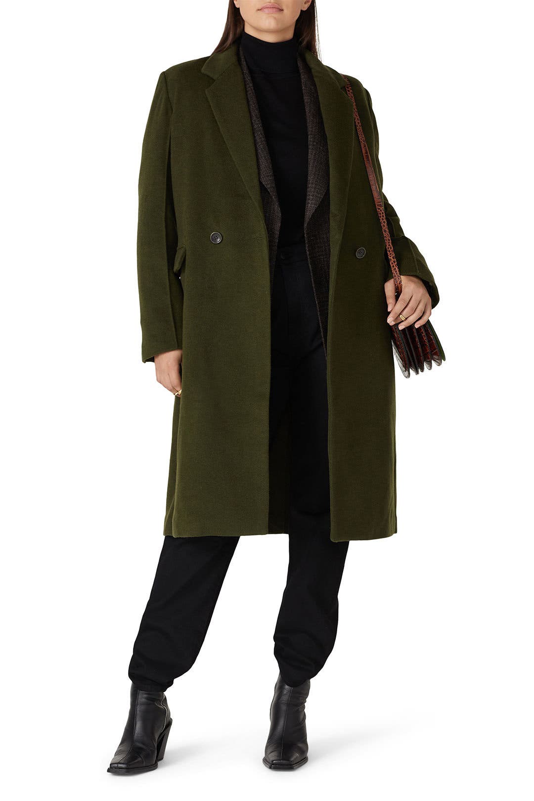 ロンスプ　ローレグ　グリーン　M,ML,L Dark Green Oversized Coat by Derek Lam 10 Crosby x RTR | Rent the