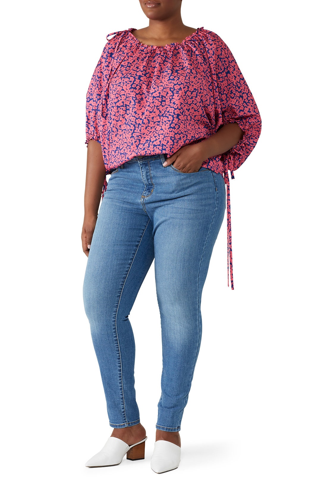 Pink Drawstring Balloon Blouse by Derek Lam 10 Crosby x RTR 3