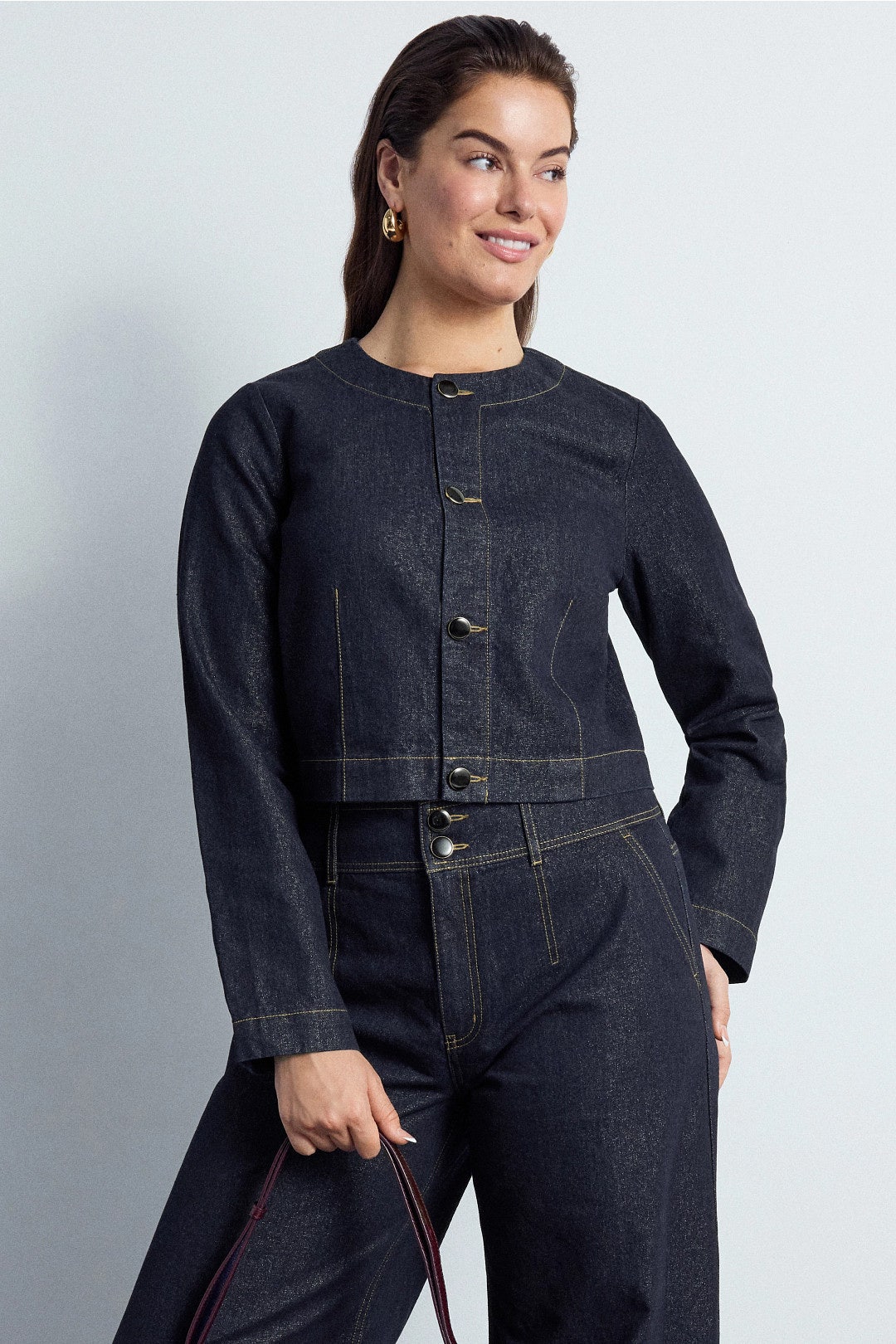 Sparkly Denim Jacket by Derek Lam 10 Crosby x RTR 5