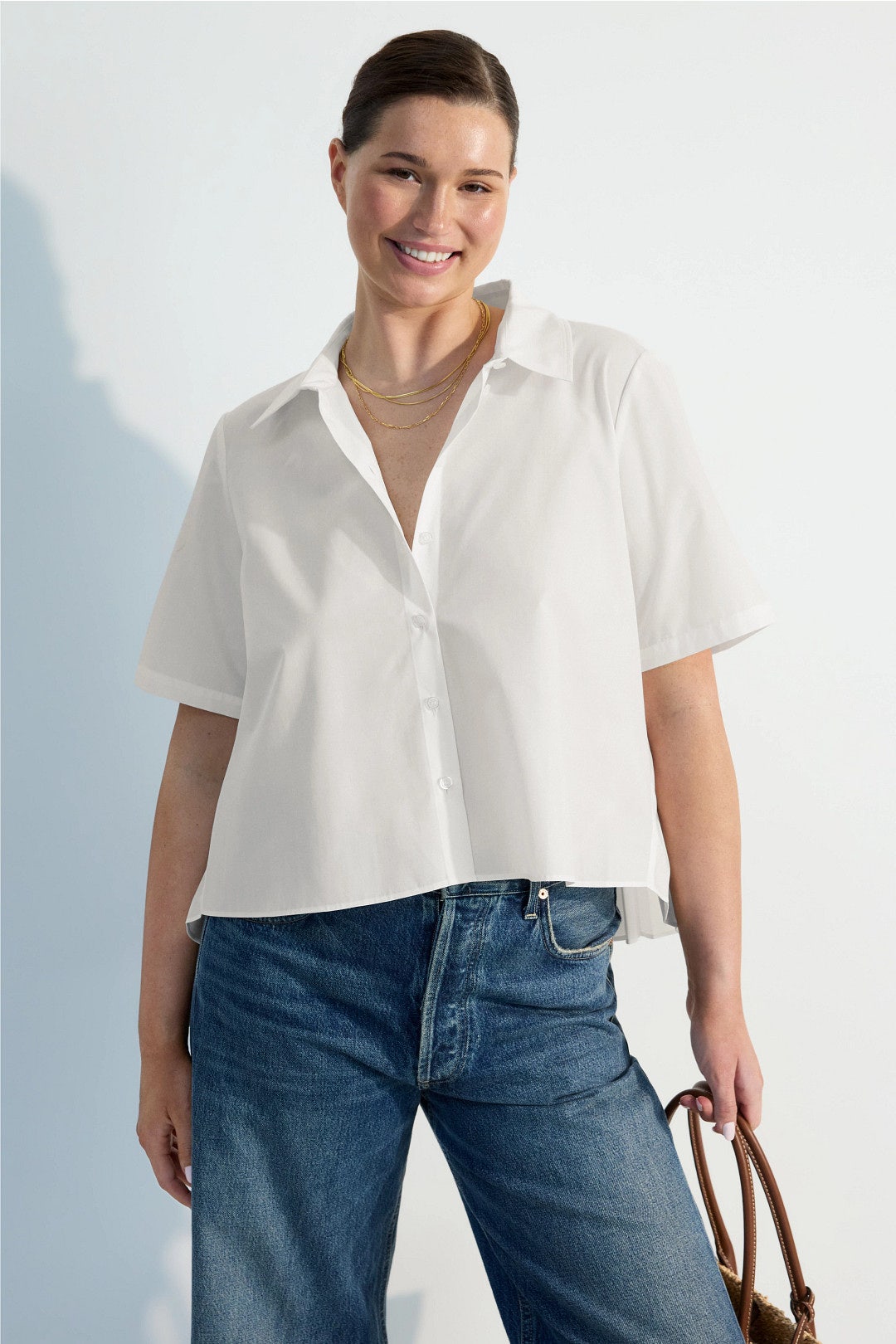 Pleated Collared Shirt by Derek Lam 10 Crosby x RTR 4