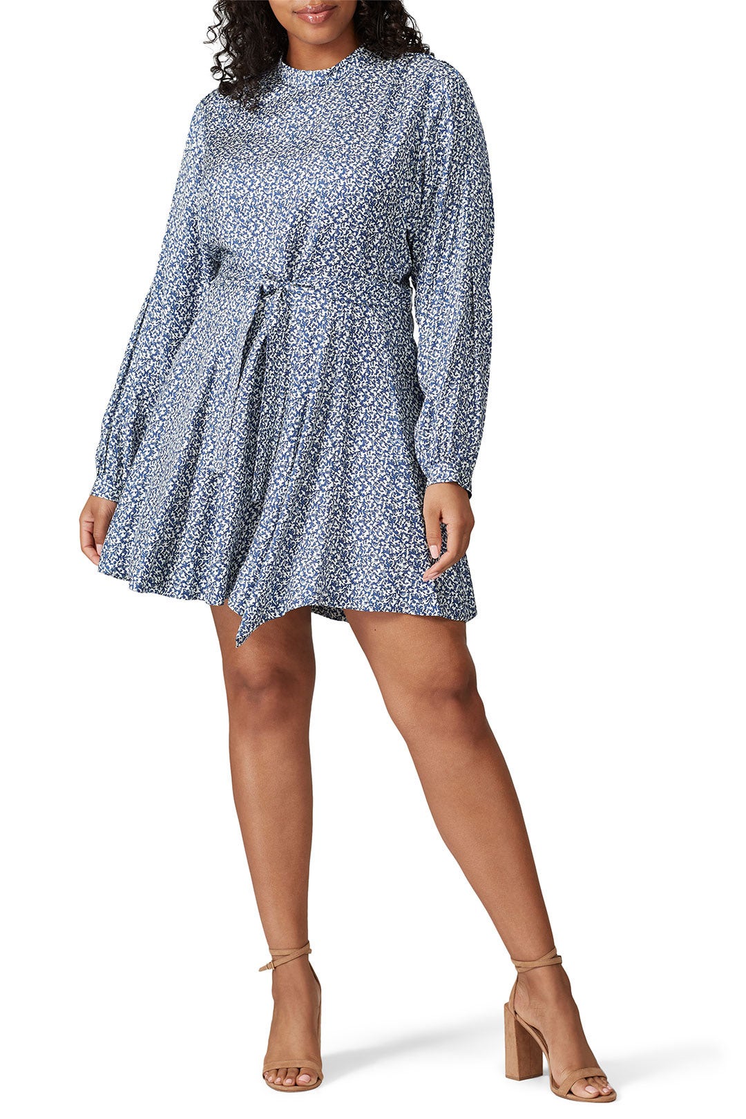 Blue Printed Dress by Derek Lam 10 Crosby 5