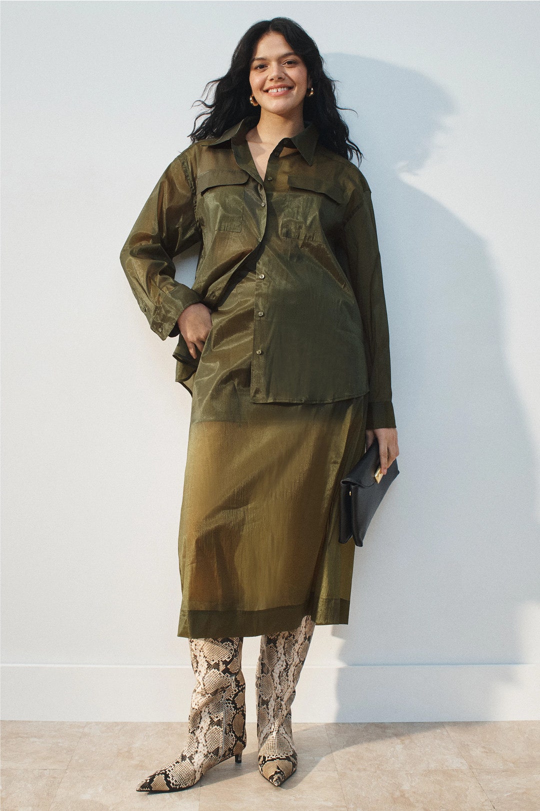 Organza Midi Skirt by Rosetta Getty x RTR 5