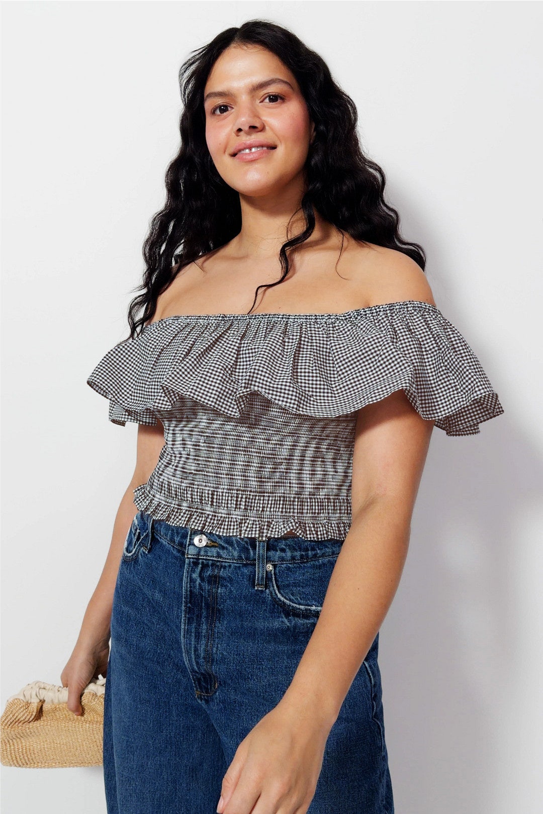 Off The Shoulder Smocked Top by Ronny Kobo x RTR 4